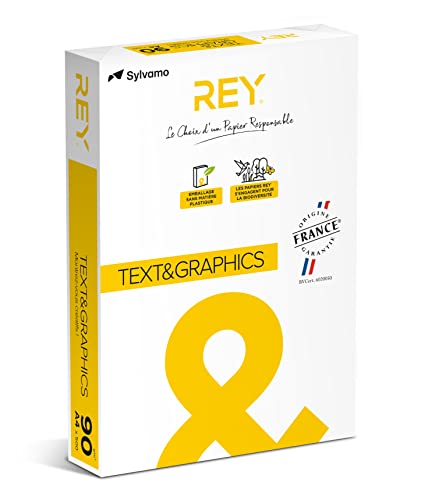 Rey Universalpapier Text&Graphics Papier A4, 90g/m², weiß von REY