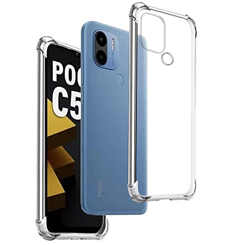 Transparent Silikonhülle TPU Anti-Shock für XIAOMI Poco C50 - XIAOMI REDMI A1 Plus - XIAOMI REDMI A2 Plus, Handyhülle Premium Kratzfest TPU Durchsichtige Schutzhülle Anti-Schock von REY