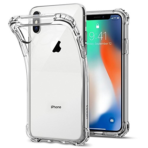 Transparent Silikonhülle TPU Anti-Shock für iPhone XS MAX, Handyhülle Premium Kratzfest TPU Durchsichtige Schutzhülle von REY