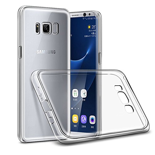 Transparent Silikonhülle TPU für Samsung Galaxy S8, Handyhülle Premium Kratzfest TPU Durchsichtige Schutzhülle, Ultradünne 0,33 mm von REY