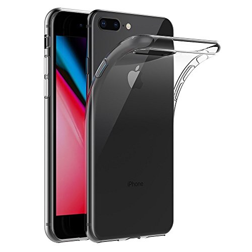 Transparent Silikonhülle TPU für iPhone 7 Plus, Handyhülle Premium Kratzfest TPU Durchsichtige Schutzhülle, Ultradünne 0,33 mm von REY