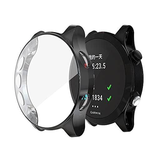 REYDA 2 Stück Hülle Kompatibel für Garmin Forerunner 945/935 Displayschutz, Ultradünne Weiches TPU Stoßstange Gehäuse Kratzfest Stoßfest Rundum Uhrengehäuse Schutzhülle für Garmin Forerunner 935/945 von REYDA