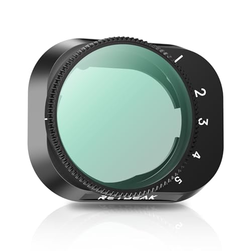 REYGEAK Mini 3 Pro Variable ND2-32 (1-5 Stop) ND-Filter kompatibel mit DJI Mini 3 Pro, Variabler ND Filter ND2-ND32,1-5 Stop Graufilter kompatibel mit DJI Mini 3 Pro,Mini 3 von REYGEAK