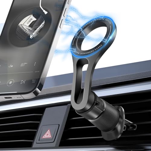 REYGEAK Handyhalterung Auto für MagSafe Autohalterung Lüftung Magnetische KFZ Handy Halterung Stabiler Auto für iPhone 15 14 13 12 Pro Max(Luftauslass) von REYGEAK