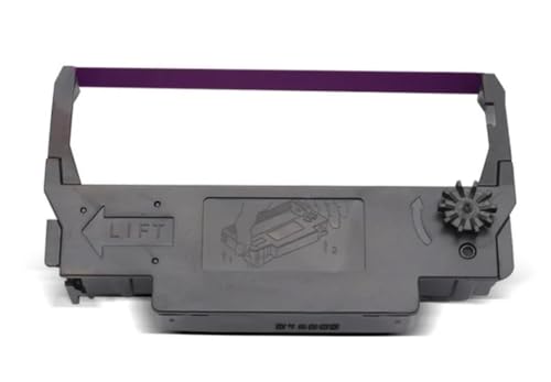 REwNXA 10pcs kompatibler Bandrahmen Kompatibel mit ERC-30 34 38 TM-U288B M188B M188D TM-U220 220A kleines Ticket-Drucker-Band und Papier(Purple) von REwNXA