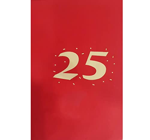 Glückwunschkarte Origami Surprise, 3D, Happy Geburtstag, 25 Jahre von RF Distribution