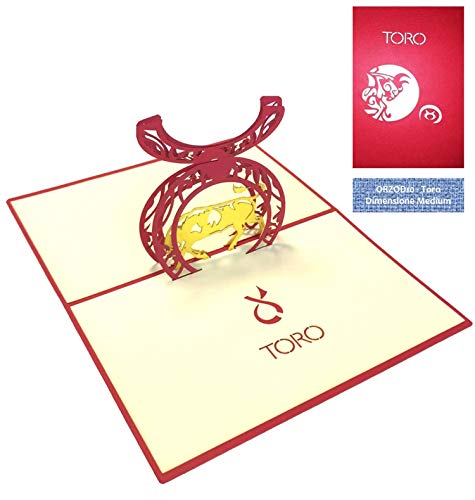 Glückwunschkarte mit Herkunft des Zodiaco - Toro von RF Distribution