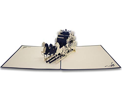 Glückwunschkarte von Auguri mit Origami, Cinderentola von RF Distribution