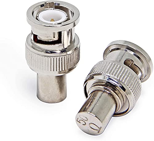 BNC Terminator 50 Ohm, BNC Male RF Koax Connector Adapter Ende 10-Pack von RFAdapter