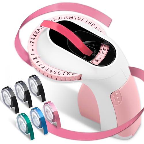 RGYBAO Prägemaschine Beschriftungsgerät 3D Prägegerät Handheld Label Prägegerät Tragbares Prägegerät von RGYBAO