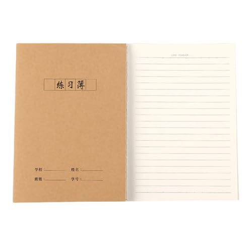 RGYBAO Softcover-Notizbuch, 72 Seiten, liniert, unliniert oder gerastert, Klassenzimmer, Schulheft, 140 x 200 mm, für Schüler, Schreiben von Notizen RGYBAO Softcover-Notizbuch, 72 Seiten, liniert, unliniert oder gerastert, Klassenzimmer, Schulheft, 140 x 200 mm, für Schüler, Schreiben von Notizen von RGYBAO