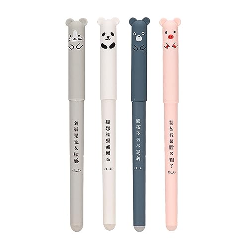 RGZD 4pcs löschbarer Gelschreiber, Durchmesser der Spitze 0,7 mm, Erasable Pen, schwarze Tinte, Thema Panda, beschädigt das Blatt nicht, thermoempfindliche Tinte RGZD 4pcs löschbarer Gelschreiber, Durchmesser der Spitze 0,7 mm, Erasable Pen, schwarze Tinte, Thema Panda, beschädigt das Blatt nicht, thermoempfindliche Tinte von RGZD