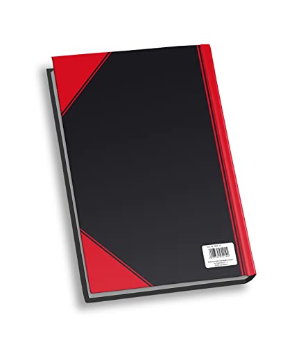RHEITA 955-14 Kladde China-Kladde, A5, kariert, 96 Blatt, 60g/m², schwarz mit farbigen Ecken,rote Ecken von RHEITA