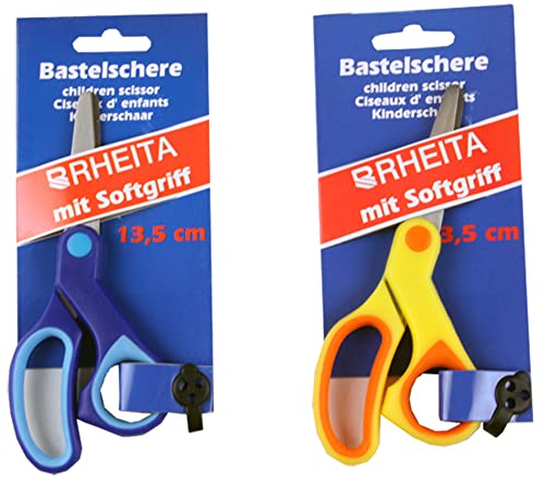 Rheita 9009 Kinderbastelschere, farbigem Softgriff, ca. 13,5 cm, runde Ausführung,farblich sortiert Rheita 9009 Kinderbastelschere, farbigem Softgriff, ca. 13,5 cm, runde Ausführung,farblich sortiert von RHEITA