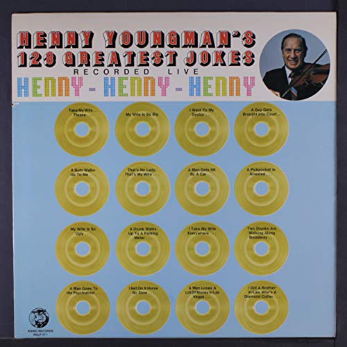 Henny Youngman's 128 Greatest Jokes - recorded live - rare Rhino vinyl LP von RHINO