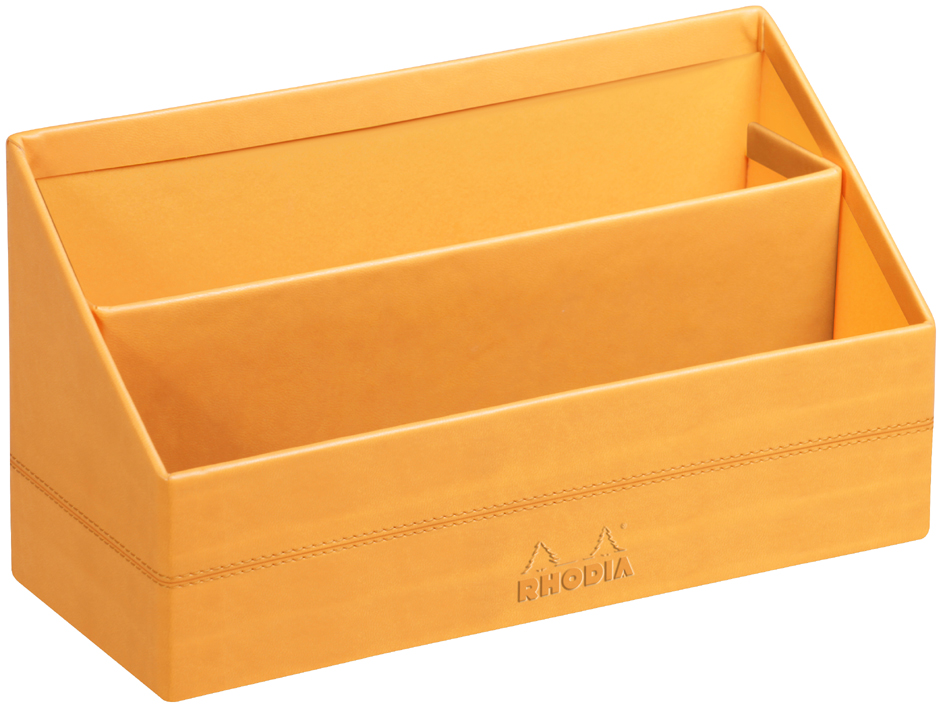 RHODIA Briefhalter, aus Kunstleder, orange von RHODIA