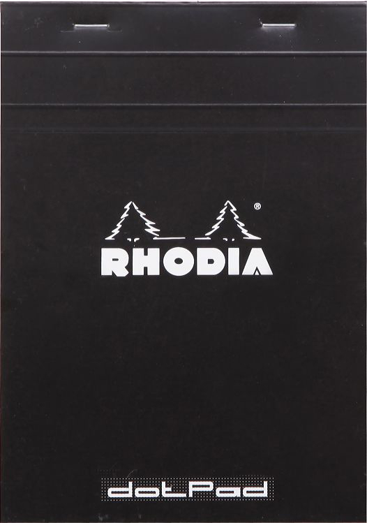 RHODIA Notizblock , dotPad, , DIN A5, gepunktet, schwarz von RHODIA