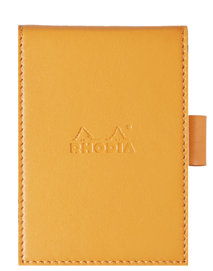 RHODIA Notizblock No. 11, 84 x 115 mm, kariert, orange von RHODIA