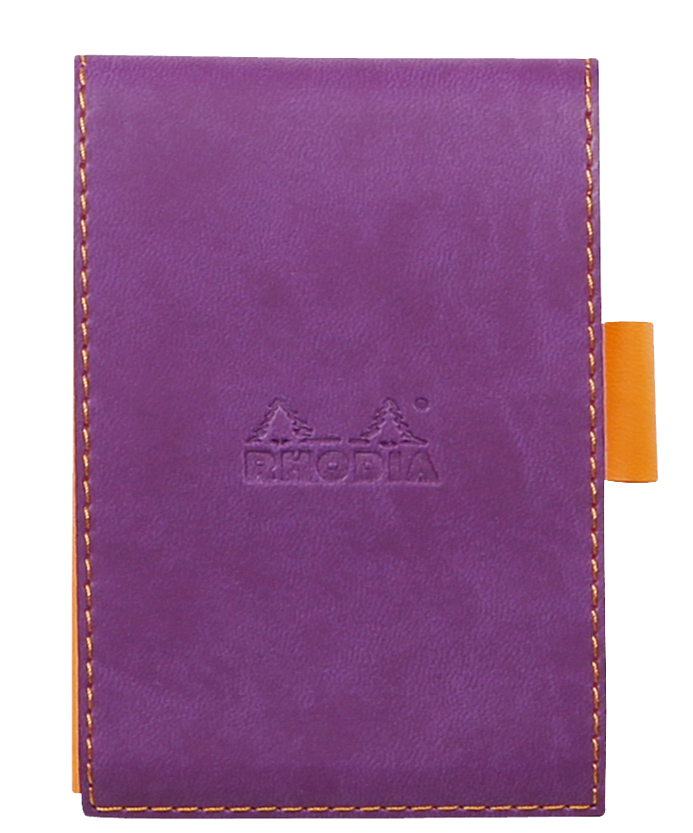 RHODIA Notizblock No. 11, 84 x 115 mm, kariert, violett von RHODIA