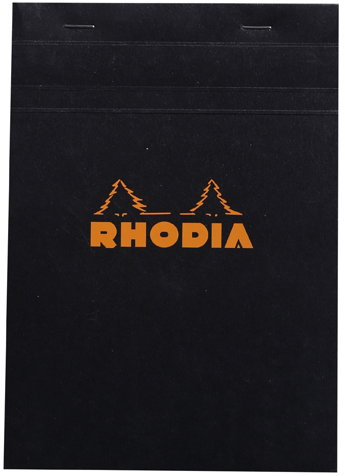 RHODIA Notizblock No. 16, DIN A5, kariert, schwarz von RHODIA