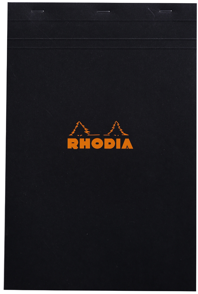 RHODIA Notizblock No. 19, DIN A4+, kariert, schwarz von RHODIA