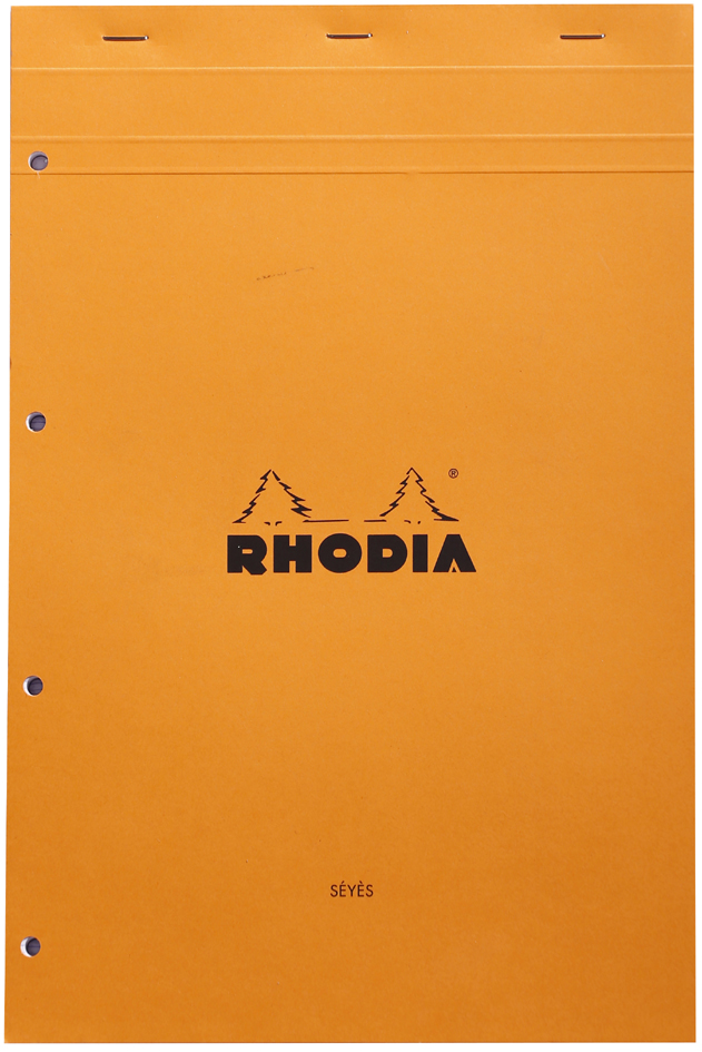 RHODIA Notizblock No. 20, DIN A4+, franz. Lineatur, orange von RHODIA