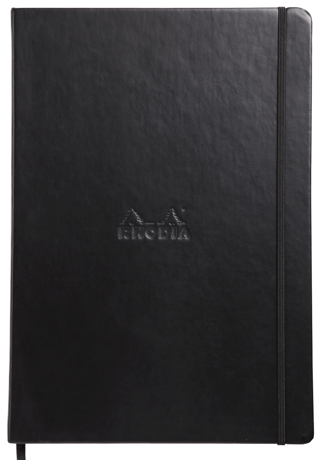 RHODIA Notizbuch , Webnotebook, , DIN A4, gepunktet, schwarz von RHODIA