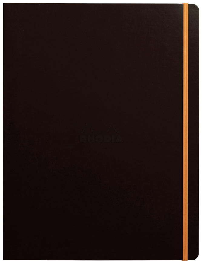 RHODIA Notizbuch RHODIARAMA, DIN A4+, liniert, schwarz von RHODIA
