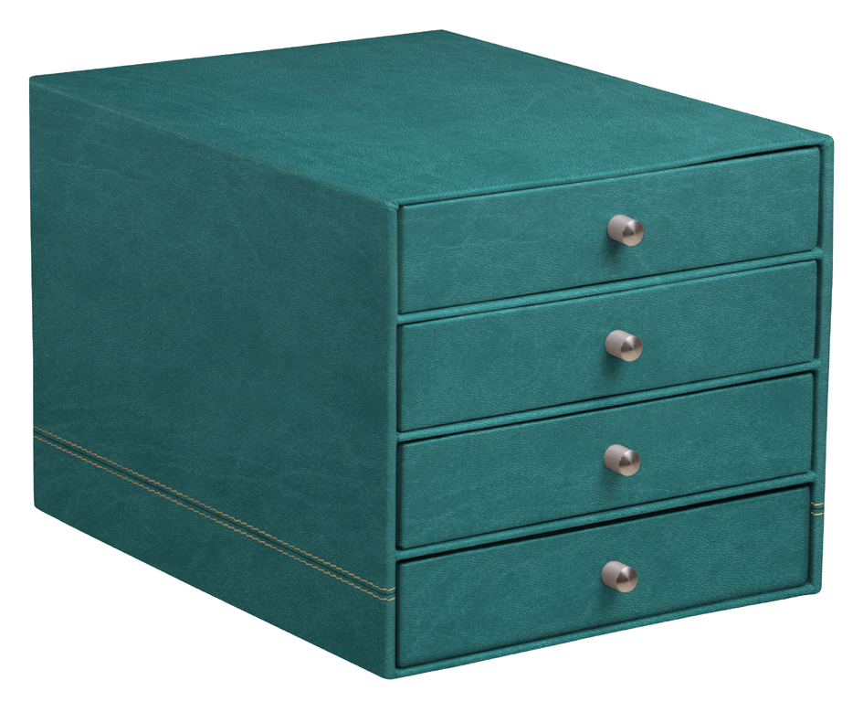 RHODIA Schubladenbox RHODIARAMA, 4 Schübe, pfaugrün RHODIA Schubladenbox RHODIARAMA, 4 Schübe, pfaugrün von RHODIA