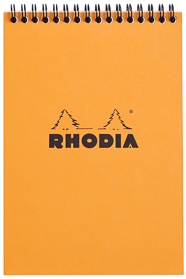 RHODIA Spiralnotizblock No. 16, DIN A5, kariert, orange von RHODIA