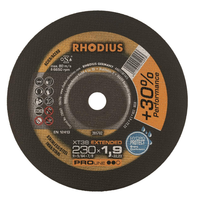 Rhodius Trennscheiben XT 38 205702 230x1,9x22,23 Extradünn Edelstahl Rhodius Trennscheiben XT 38 205702 230x1,9x22,23 Extradünn Edelstahl von RHODIUS Schleifwerkzeuge