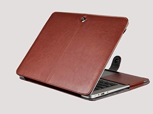 RHP Hülle Kompatibel mit MacBook Air 13 Zoll, Premium Qualität PU Leder Schlanke Schutzhülle Tasche Cover Kompatibel mit MacBook Air 13 Zoll (A1369 / A1466) (Braun) von RHP