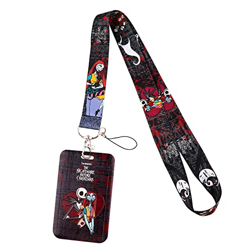 RHXWFDG Halloween-Schlüsselband, Horror-Ausweis-Abzeichen, Lanyard für Ausweishalter (1) von RHXWFDG