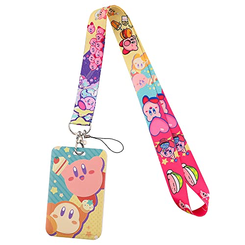 Kiry Schlüsselband Schlüsselanhänger, Anime ID Badges Lanyard Schlüsselband für ID Kartenhalter Handyhülle (mit Karte) von RHXWFDG