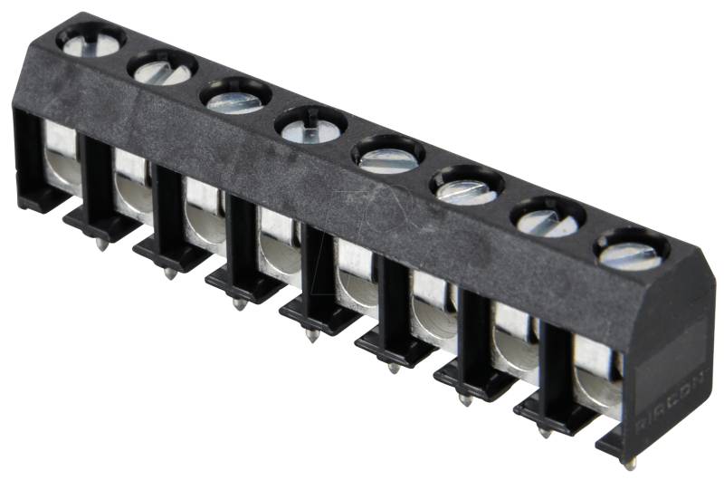 AKL 101-08 - Anschlussklemme, 8-pol, Ø 2 mm, RM 5,08 von RIA CONNECT