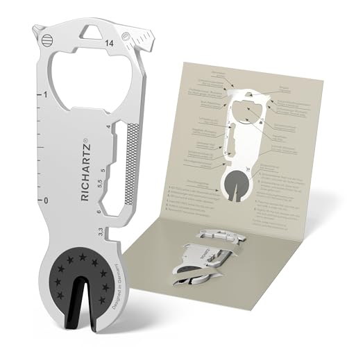 RICHARTZ KEY TOOL active | Multitool Schlüsselanhänger | 20 praktische Funktionen | Hochwertiger, matt gestrahlter Edelstahl | Schlüsselanhänger Werkzeug inkl. Verpackung & Funktionsbeschreibung RICHARTZ KEY TOOL active | Multitool Schlüsselanhänger | 20 praktische Funktionen | Hochwertiger, matt gestrahlter Edelstahl | Schlüsselanhänger Werkzeug inkl. Verpackung & Funktionsbeschreibung von RICHARTZ