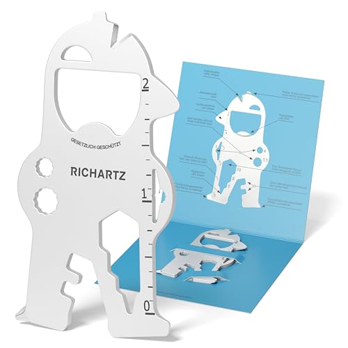 RICHARTZ KEY TOOL bob | Multitool Schlüsselanhänger | 17praktische Funktionen | Hochwertiger, matt gestrahlter Edelstahl | Schlüsselanhänger Werkzeug inkl. Verpackung & Funktionsbeschreibung RICHARTZ KEY TOOL bob | Multitool Schlüsselanhänger | 17praktische Funktionen | Hochwertiger, matt gestrahlter Edelstahl | Schlüsselanhänger Werkzeug inkl. Verpackung & Funktionsbeschreibung von RICHARTZ