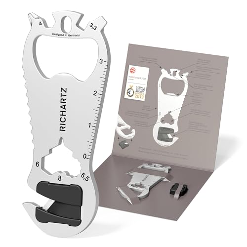 RICHARTZ KEY TOOL cut | Multitool Schlüsselanhänger | 14 praktische Funktionen | Hochwertiger, matt gestrahlter Edelstahl | Schlüsselanhänger Werkzeug inkl. Verpackung & Funktionsbeschreibung RICHARTZ KEY TOOL cut | Multitool Schlüsselanhänger | 14 praktische Funktionen | Hochwertiger, matt gestrahlter Edelstahl | Schlüsselanhänger Werkzeug inkl. Verpackung & Funktionsbeschreibung von RICHARTZ