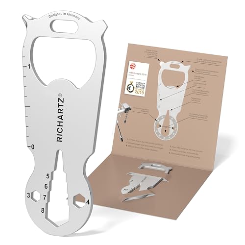 RICHARTZ KEY TOOL shop| Multitool Schlüsselanhänger | 14 praktische Funktionen | Hochwertiger, matt gestrahlter Edelstahl | Schlüsselanhänger Werkzeug inkl. Verpackung & Funktionsbeschreibung RICHARTZ KEY TOOL shop| Multitool Schlüsselanhänger | 14 praktische Funktionen | Hochwertiger, matt gestrahlter Edelstahl | Schlüsselanhänger Werkzeug inkl. Verpackung & Funktionsbeschreibung von RICHARTZ