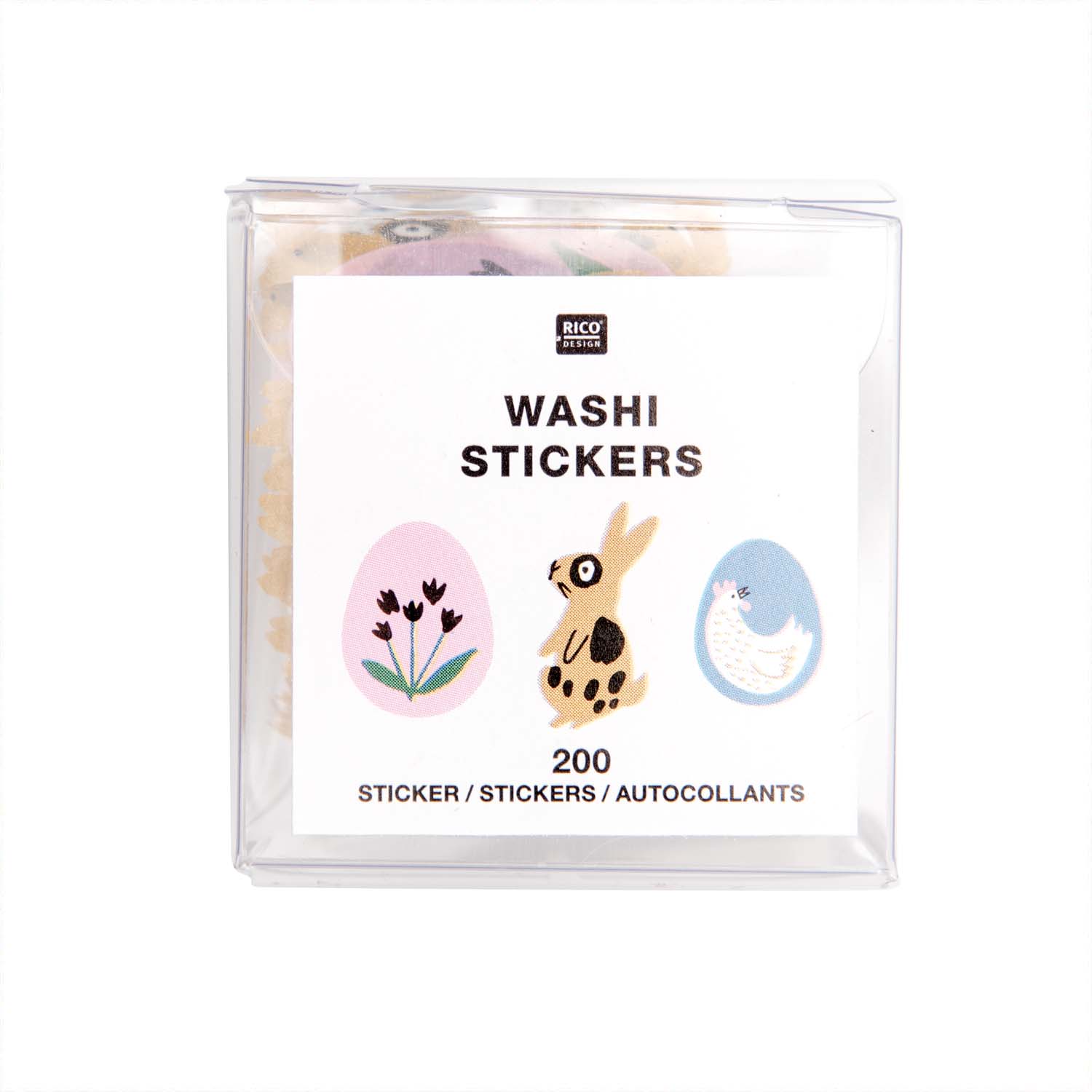 Washi Sticker Hase und Eier 200 Stück von RICO DESIGN GmbH & Co. KG