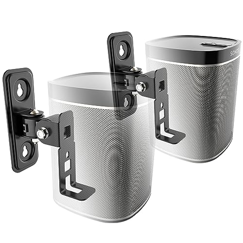 RICOO 2er Set Lautsprecher Wandhalterung für SONOS Play:1™, Boxen Wandhalterung, Lautsprecher Halterung LH431-B, HiFi, Audio, Lautsprecher Halter (60 x 172 x 126 mm), Speaker Wall Mount von RICOO