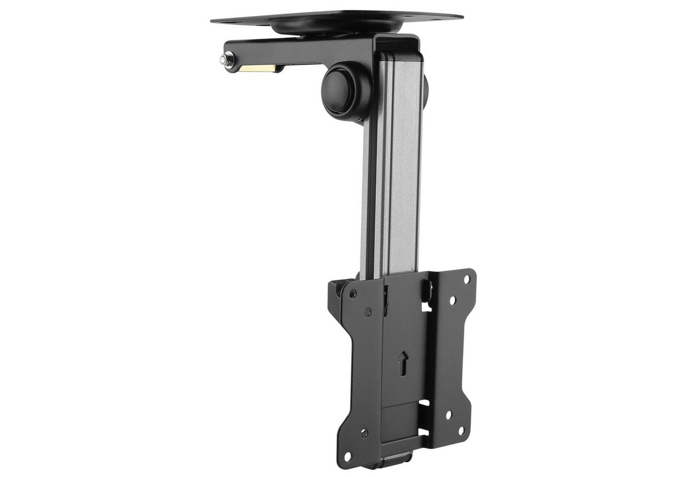 RICOO TV Deckenhalter 13"-33" bis 20Kg für LCD / LED / Plasma Monitor D0111 TV-Deckenhalterung, (bis 33 Zoll, VESA 75x75 bis 100x100, 1-tlg., sufenlos ein- / ausklappbar, Frontplatte in der Höhe verstellbar, für Decke Dachschräge, +/-45° schwenkbar, von 165 - 270mm ausziehbar) von RICOO
