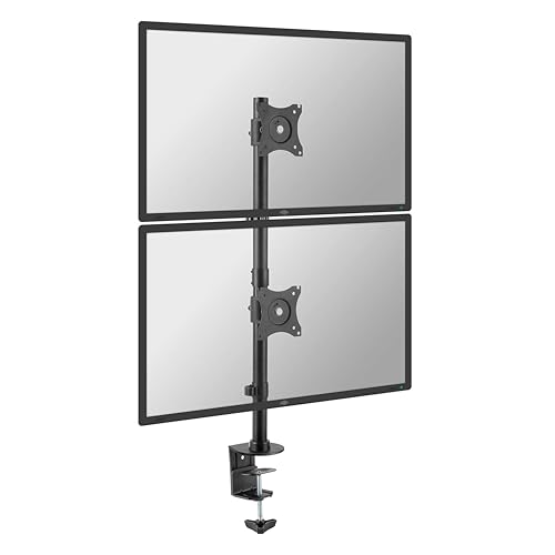 RICOO Monitorhalterung Monitor Halterung 2 Monitore für 13-27 Zoll Übereinander Bildschirmhalterung Ständer Bildschirm TS8511 Arme für Computermonitore Monitor-Arm Stand Tischhalterung Monitor-Halter von RICOO