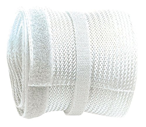 RICOO Kabelkanal Weiß 1000cm lang x 8,5cm breit Z9085W-10 Kabelschlauch wiederverschließbar mit Klettverschluss Kabelführung Kabel Management RICOO Kabelkanal Weiß 1000cm lang x 8,5cm breit Z9085W-10 Kabelschlauch wiederverschließbar mit Klettverschluss Kabelführung Kabel Management von RICOO