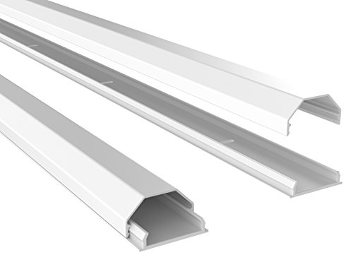 RICOO Kabelkanal aus Aluminium Universal Z0100-W Kabelführungssystem für Fussboden und Wand Wandleiste Kabelklemme Oberputzinstallation Kabelrinnen Leitungskanal, Weiss RICOO Kabelkanal aus Aluminium Universal Z0100-W Kabelführungssystem für Fussboden und Wand Wandleiste Kabelklemme Oberputzinstallation Kabelrinnen Leitungskanal, Weiss von RICOO