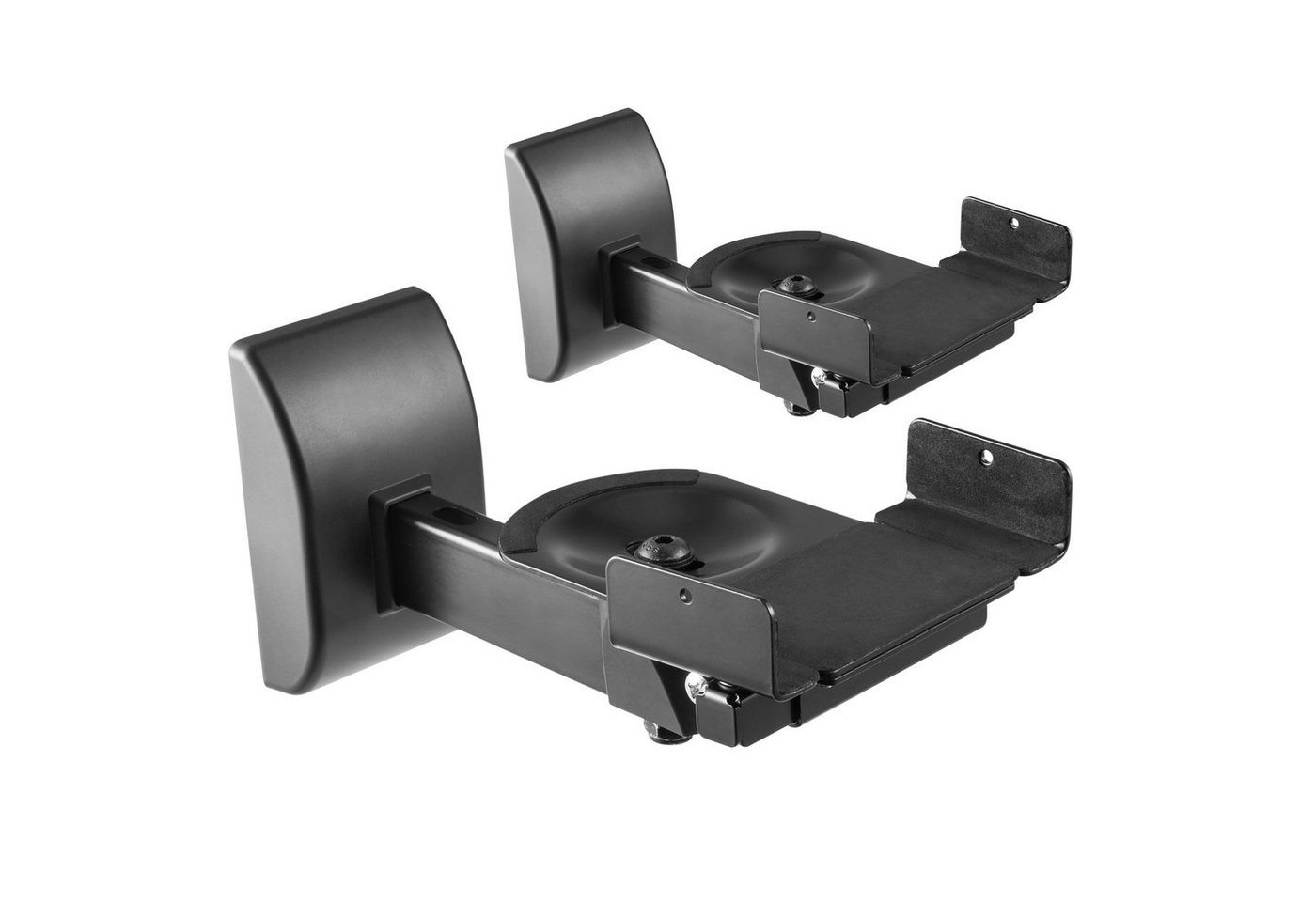 RICOO Lautsprecher Wandhalterung schwenkbar Farbwahl 2 Stück LH051 Lautsprecher-Wandhalterung, (1-tlg., 2x Wandhalter für Lautsprecher Boxen schwenkbar neigbar, 2x universal Wandhalter für Lautsprecher Boxen schwenkbar neigbar) von RICOO