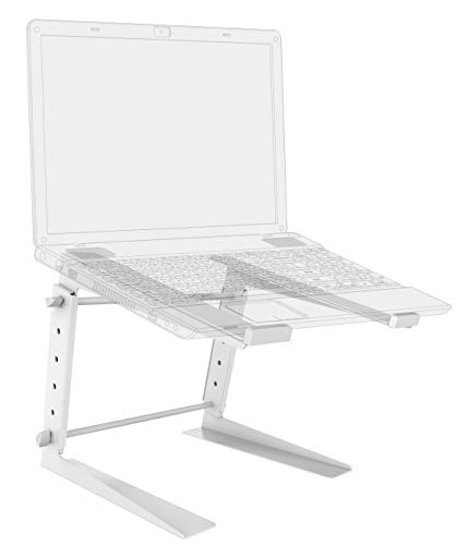 RICOO Laptopständer Höhenverstellbar Universal für 15-17 Zoll Standfuss LS01-W Notebook Halterung bis 3-Kg Bildschirmerhöhung Computer Zubehör Laptop Tisch Lapdesk Laptoptisch von RICOO