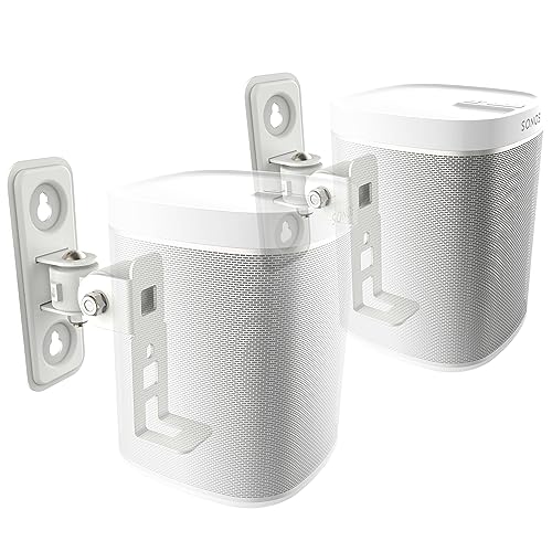 RICOO Lautsprecher Wandhalterung für SONOS Play:1™, 2er Set, Boxen Wandhalterung, Lautsprecher Halterung LH431-W, HiFi, Audio, Lautsprecher Halter (60 x 172 x 126 mm), Speaker Wall Mount von RICOO