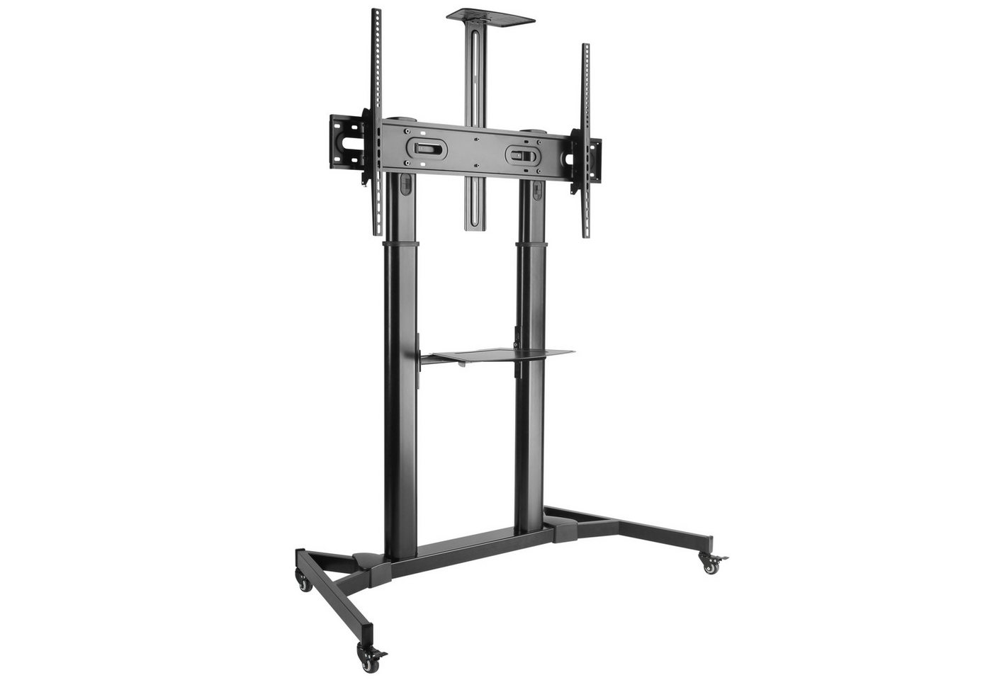 RICOO Mobiler TV-Ständer für 55"-110" max 100 kg höhenverstellbar FS3610 TV-Ständer, (bis 110 Zoll, bis VESA 1000 x 600, 1-tlg., 100 kg Belastbarkeit, für 140-279 cm (55"-110) Bildschirm-Diagonale, TV Standfuß mit Rollen Fernseher Stativ höhenverstellbar neigbar) von RICOO