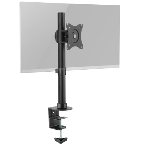 RICOO Monitor Halterung Tisch, VESA Tischhalterung für 12-27 Zoll, Monitorhalterung 1 Monitor Arm TS7011, Bildschirmhalterung Monitorarm Bildschirm Halter Monitorhalter, Arme für Computermonitore von RICOO